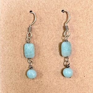 BLUE STONE EARRINGS